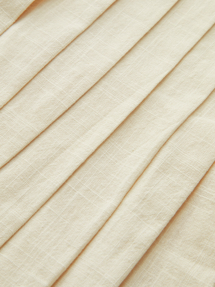 Şık Pliseli Kravat Yaka Bluz