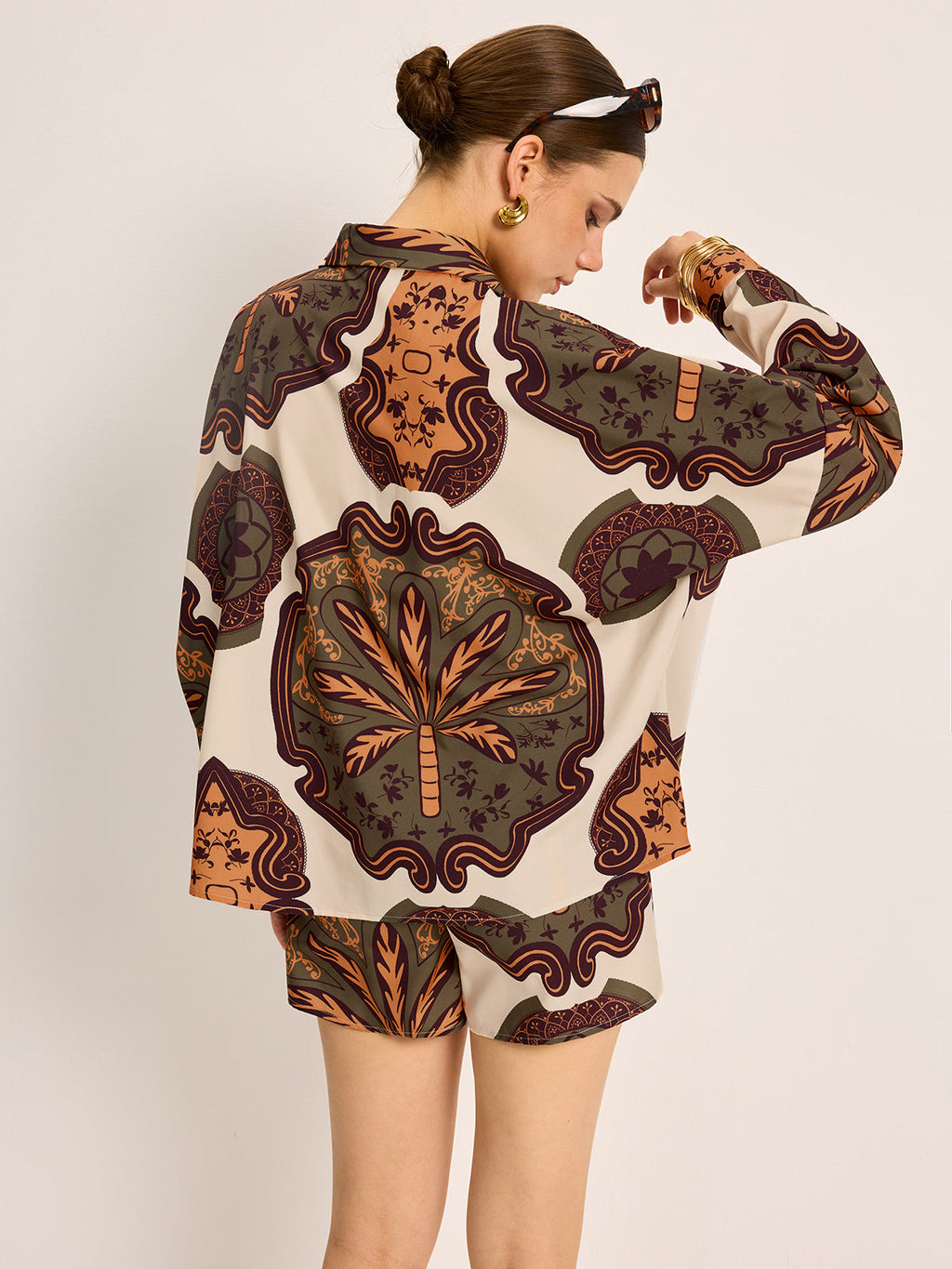 Printed Shirt and Shorts Set — Svelte Chic