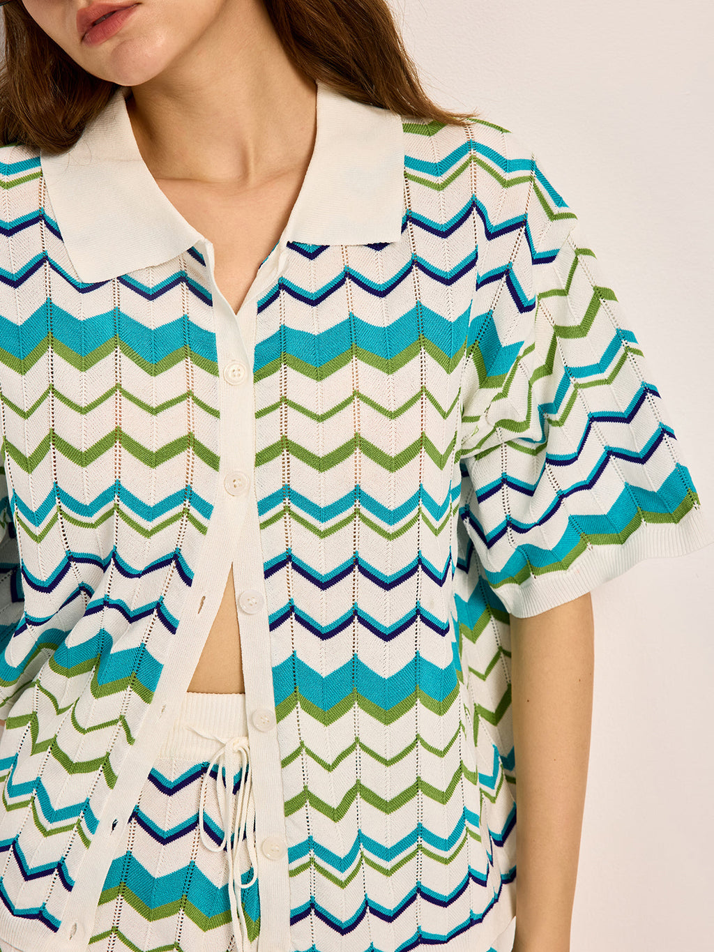 Chevron Knit Short Set — Svelte Chic
