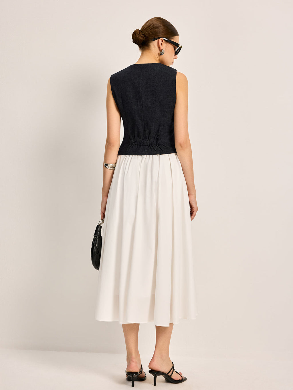 Button Detail Sleeveless Vest — Svelte Chic
