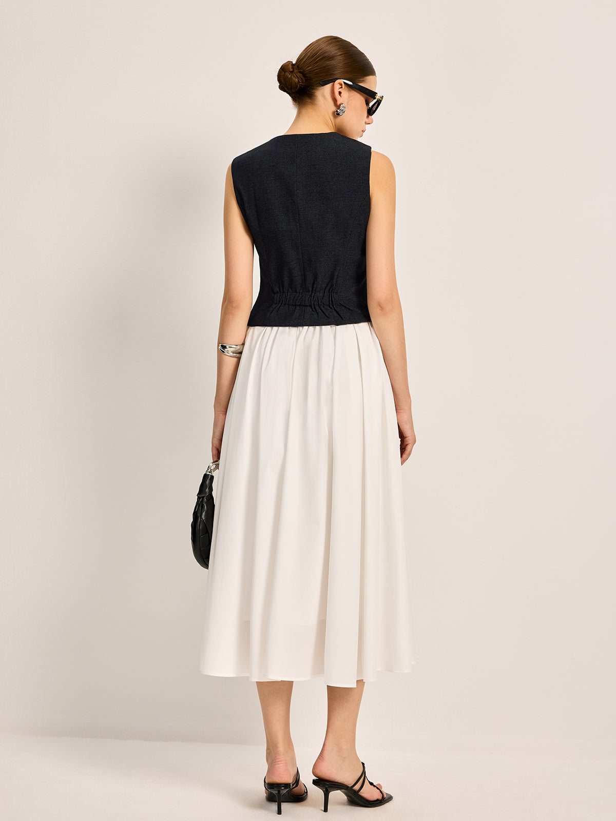 Button Detail Sleeveless Vest — Svelte Chic