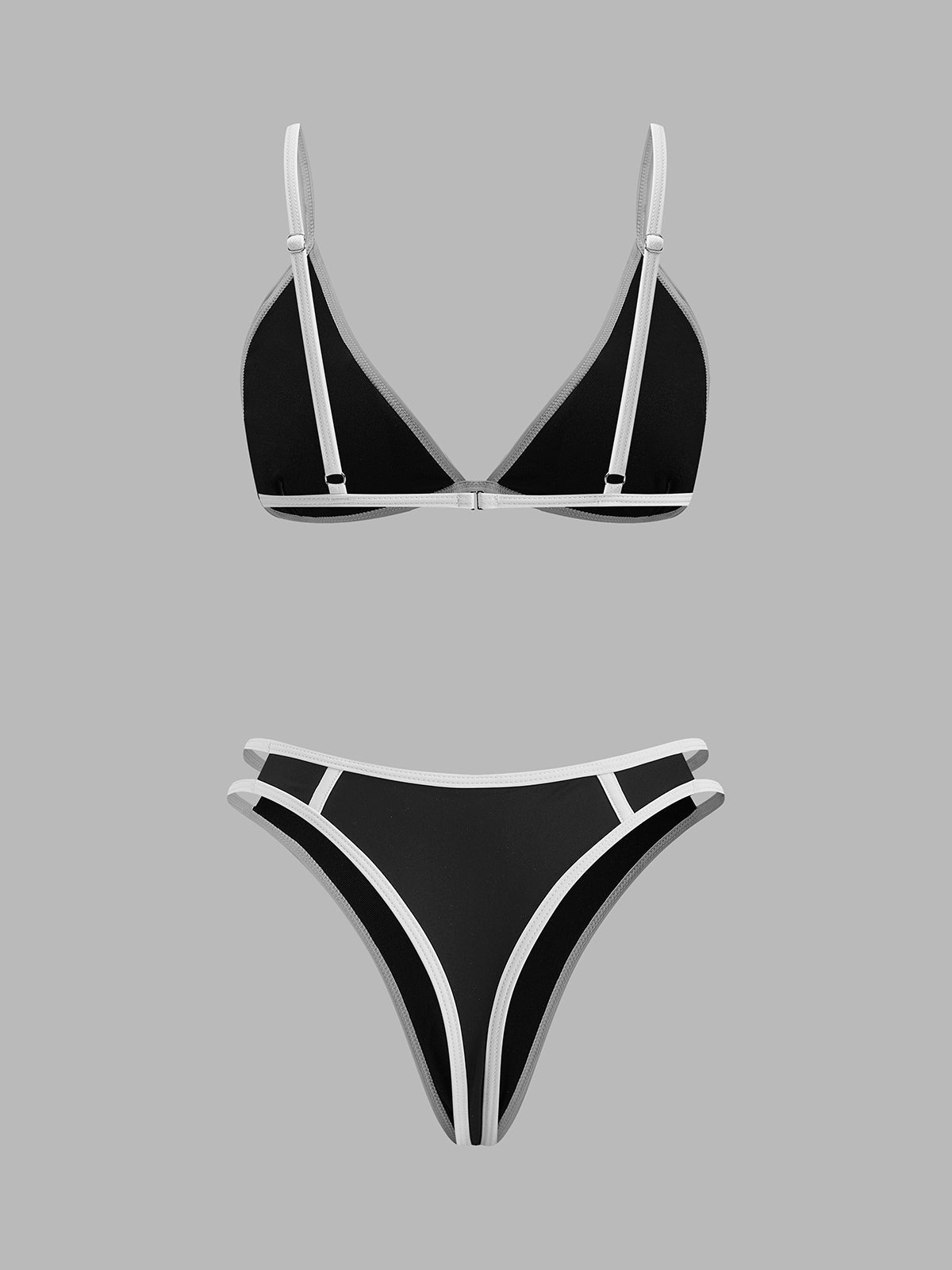 Contrast Trim Bikini Set — Svelte Chic