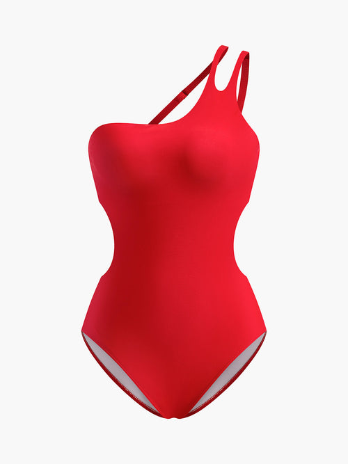 Asymmetric Cutout Swimsuit — Svelte Chic