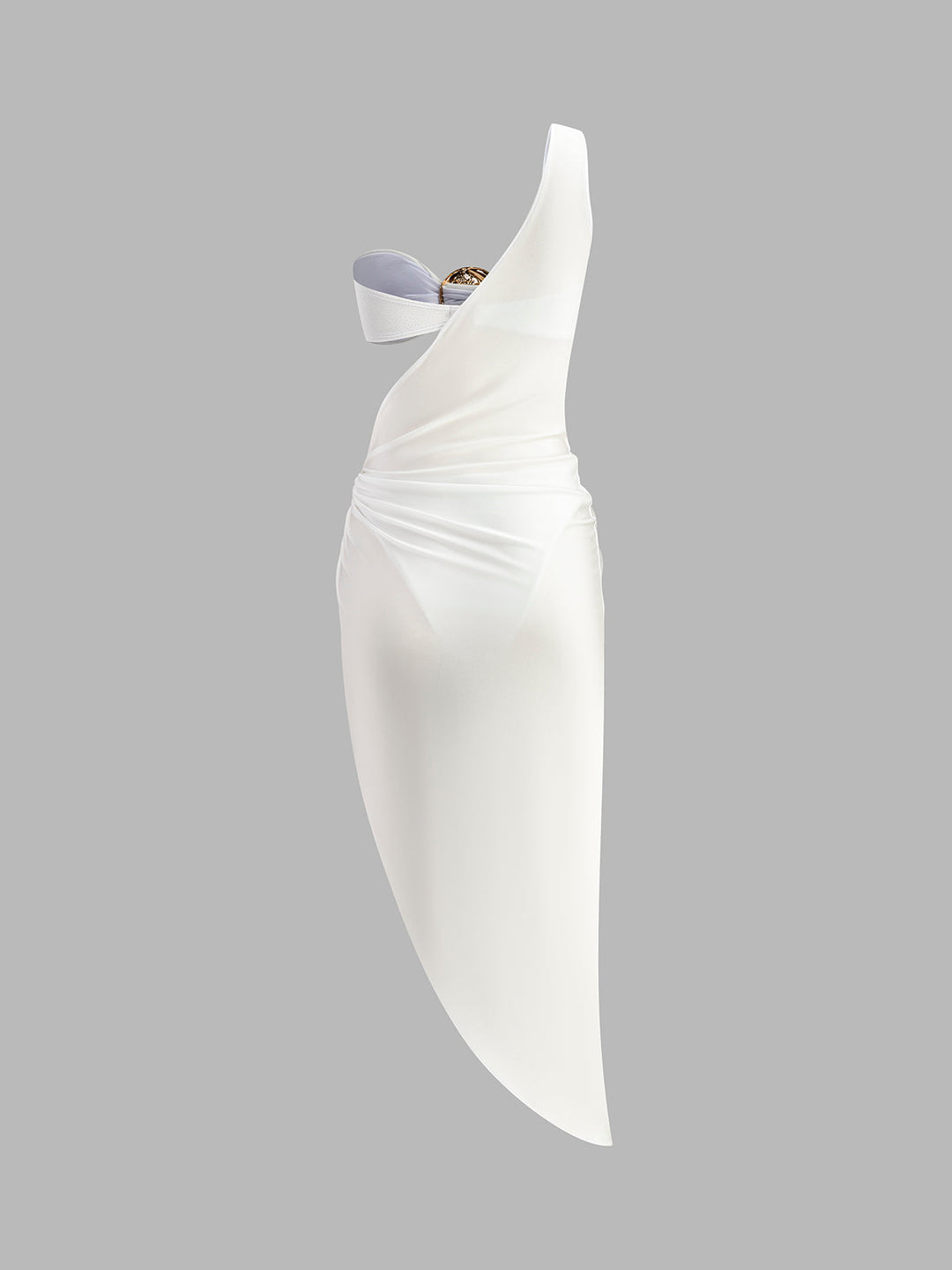 Елегантен златен бикини с детайли и стилно закопчаване