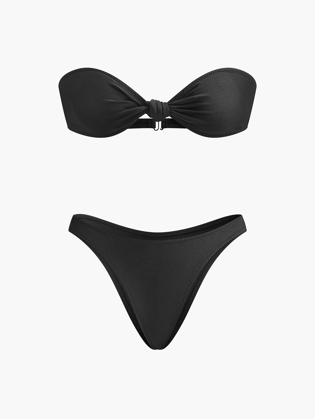 Knotted Bandeau Bikini Set — Svelte Chic