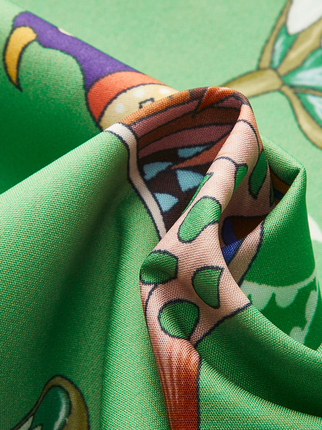 Şık Boho Çiçekli Elbise Uzun Kol ve Düğme Detayı ile