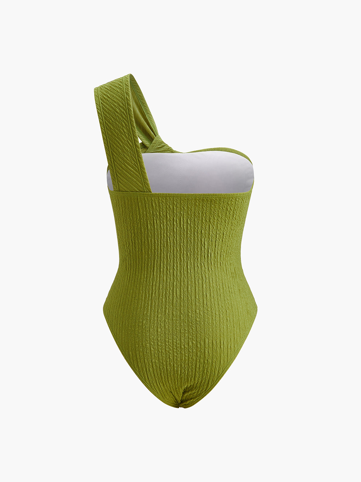 Ruched One Shoulder Swimsuit — Svelte Chic