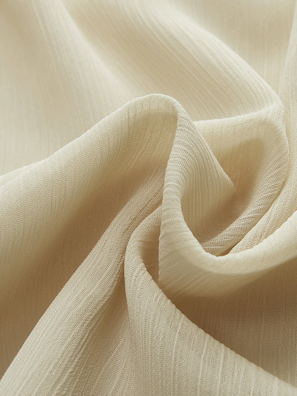 Metal Detail Ruffle Chiffon Blouse — Svelte Chic