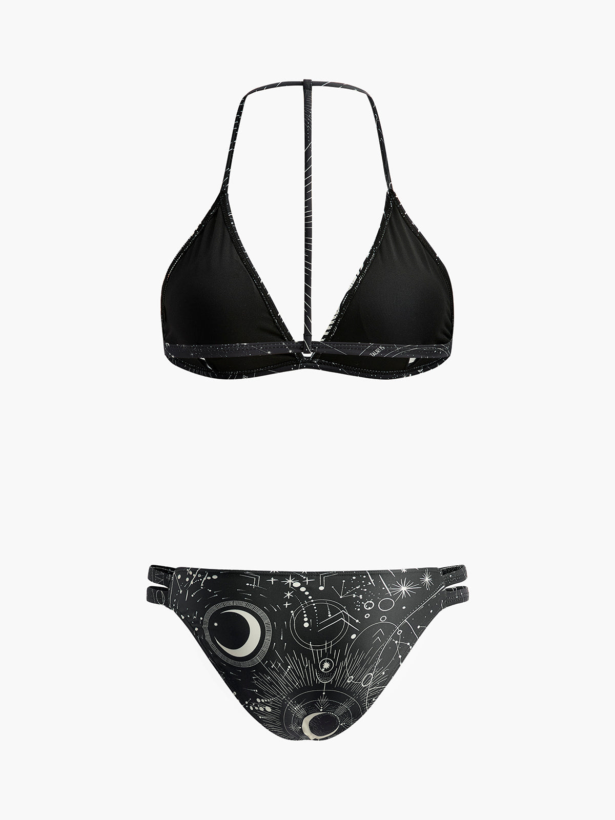 Astrology Print Halter Bikini Set — Svelte Chic