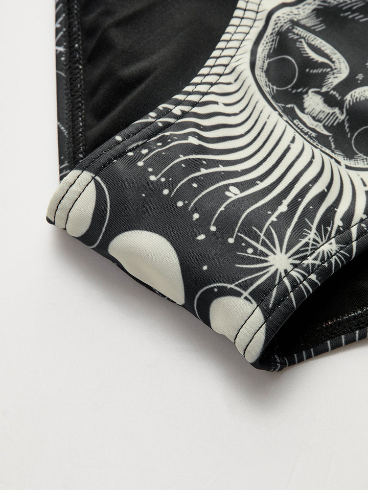 Gökyüzü Temalı Halter Bikini Takımı