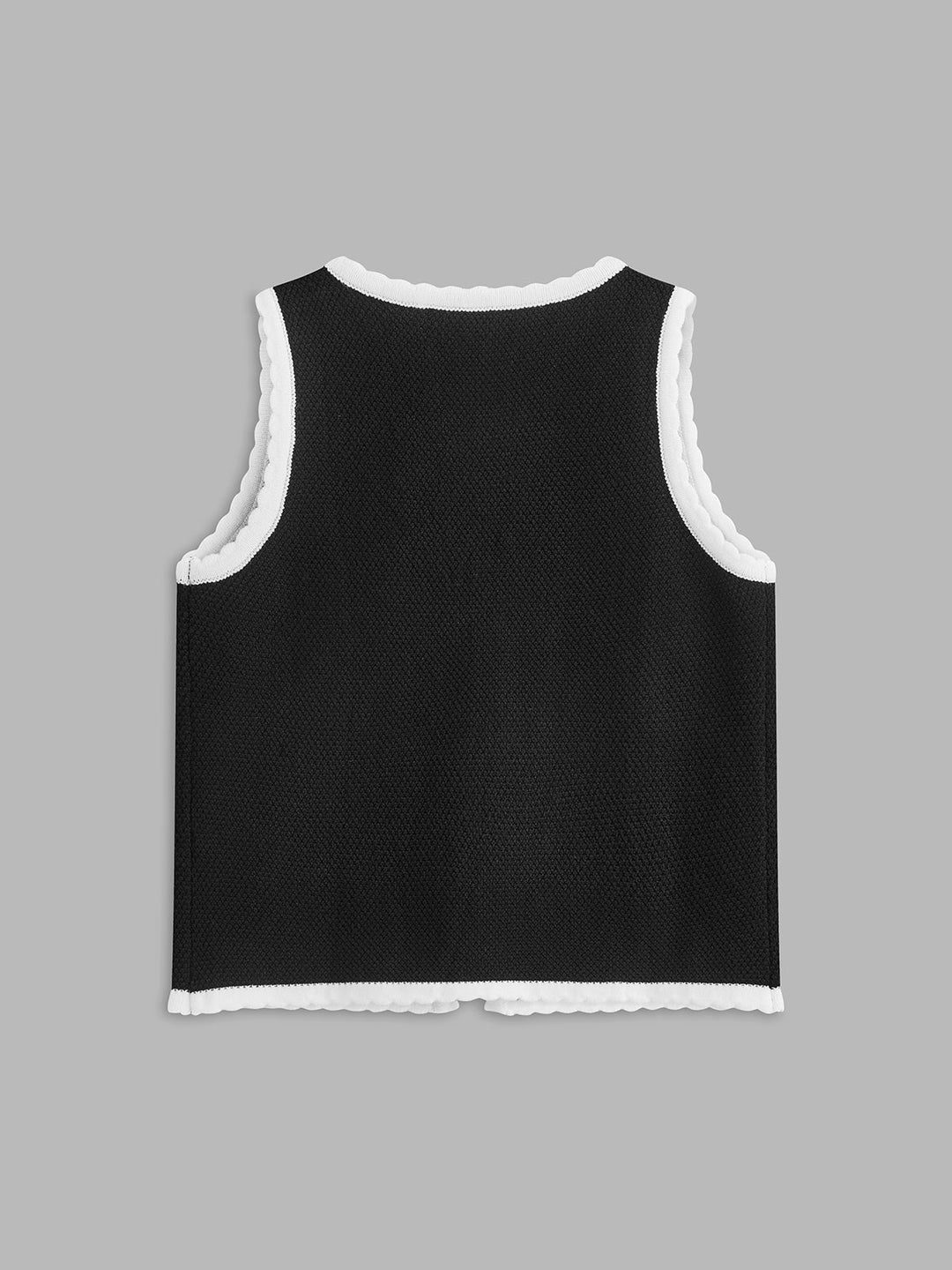 Şık Çizgili Bağlamalı Yelek ile Rahat Tarz