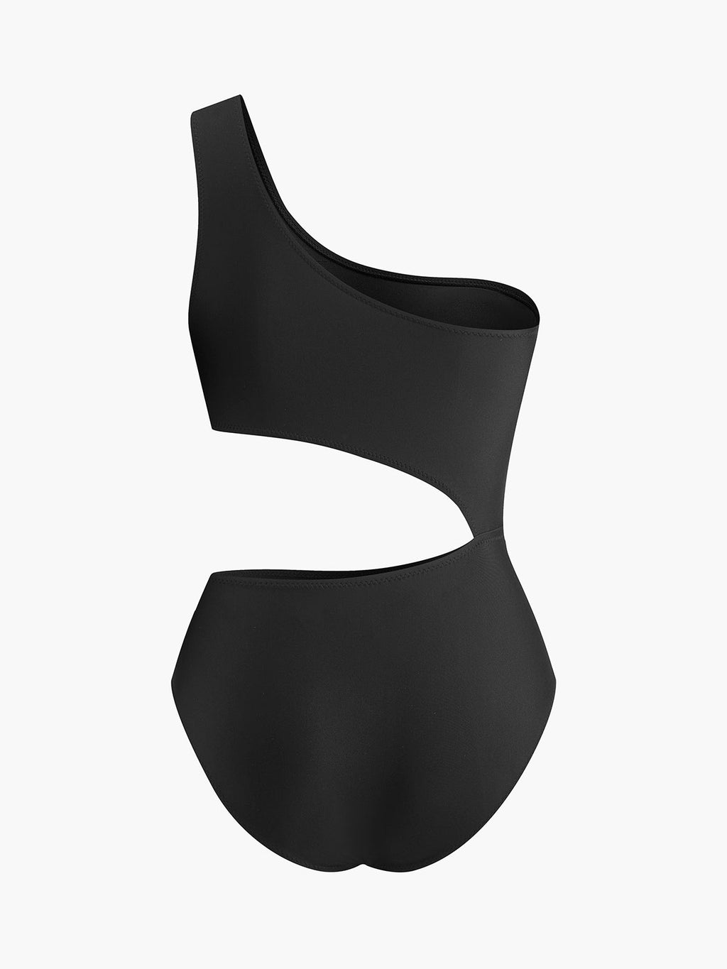 Asymmetric Cutout One Piece Swimsuit — Svelte Chic