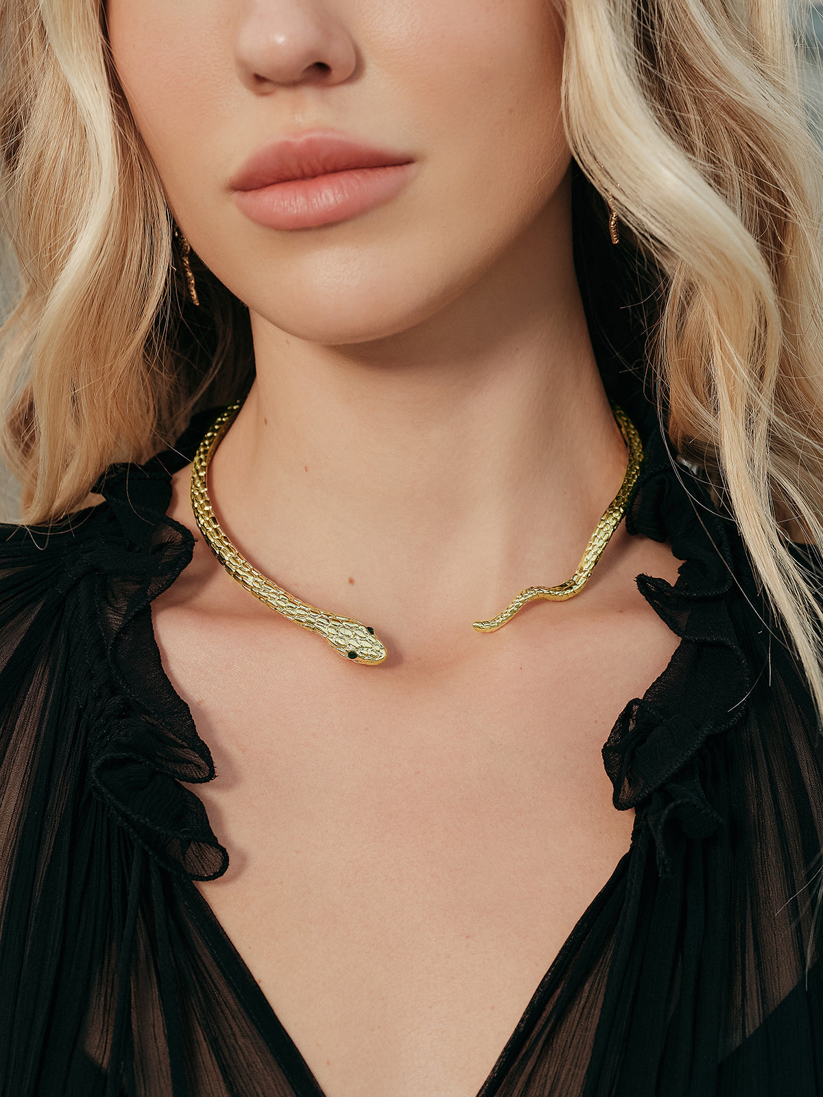 Snake Choker Necklace — Svelte Chic