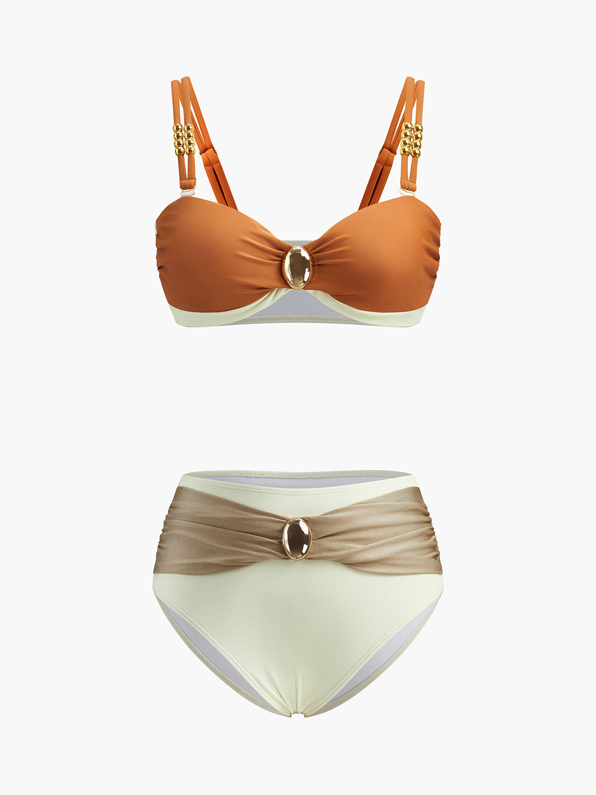 Colour Block Belted Bikini Set — Svelte Chic
