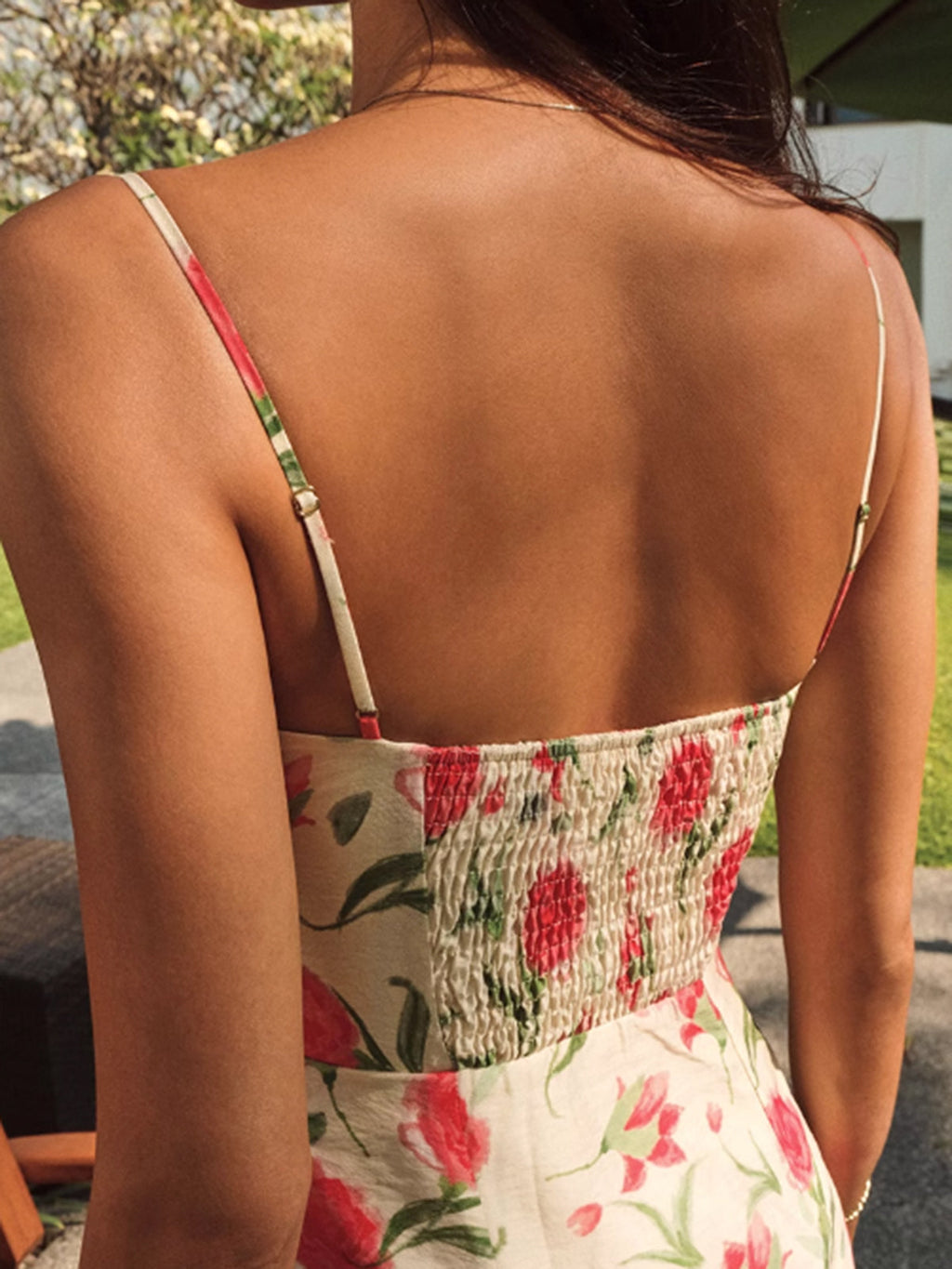 Floral Ruffle Button Midi Dress — Svelte Chic