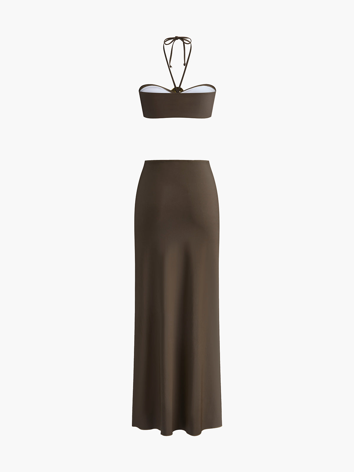 Metal Ring Bandeau Bikini Set — Svelte Chic