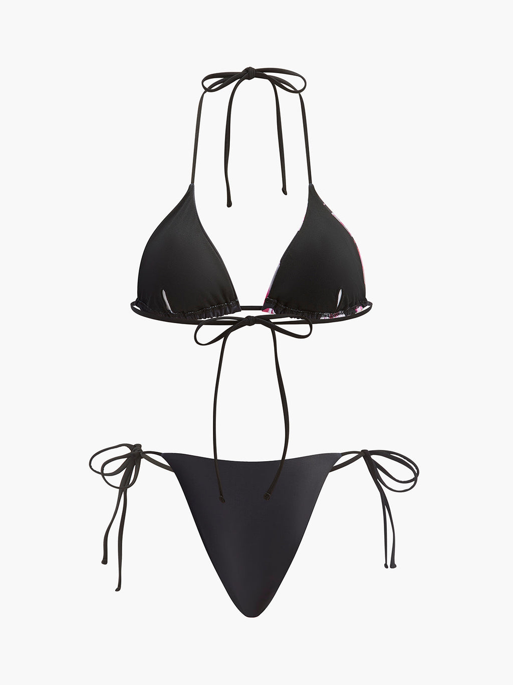 Floral Bikini Set with Mesh Skirt — Svelte Chic