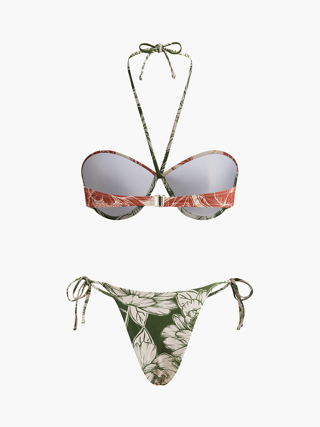 Floral Bikini Set with Tie Side Skirt — Svelte Chic