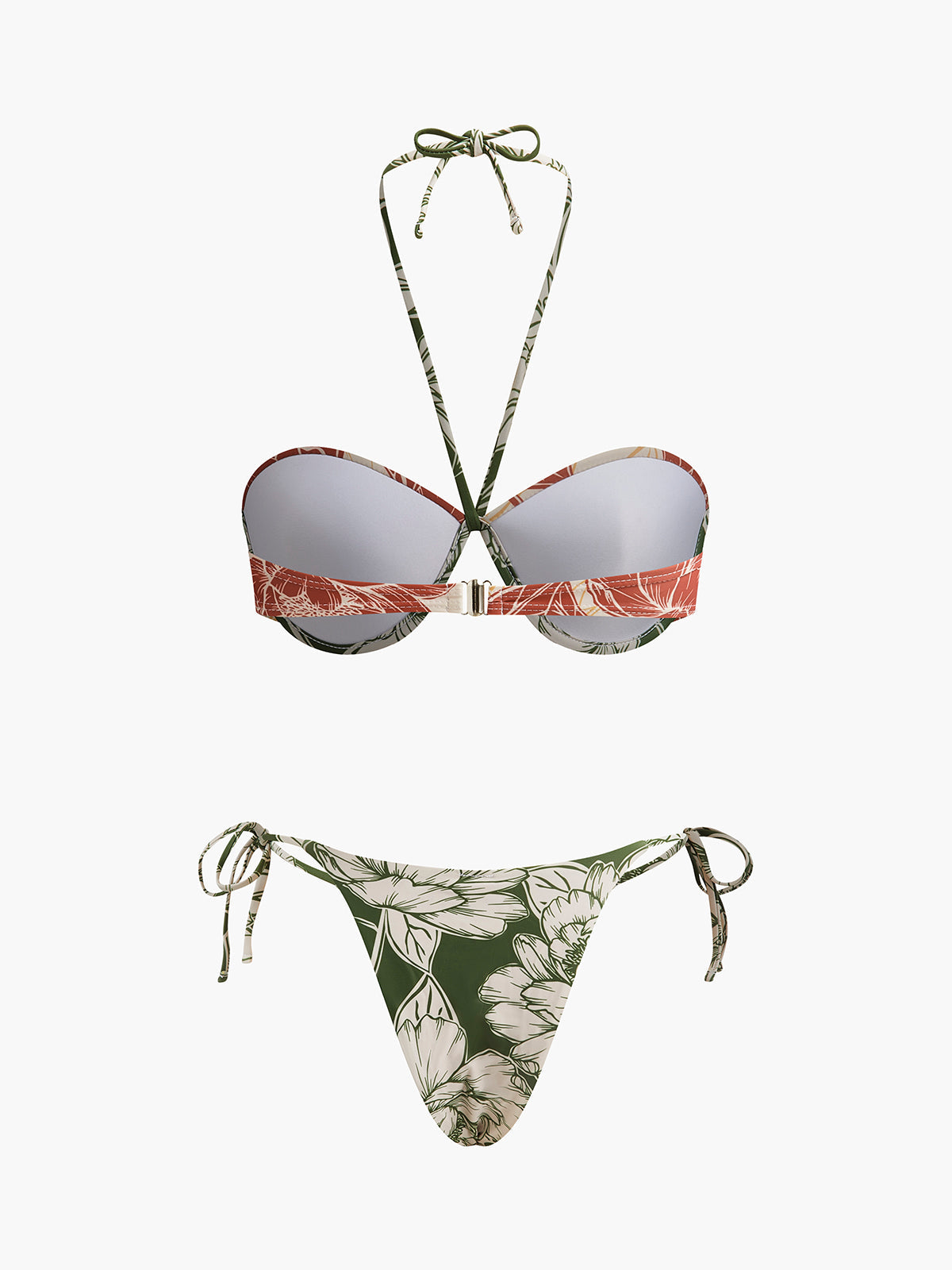 Floral Bikini Set with Tie Side Skirt — Svelte Chic