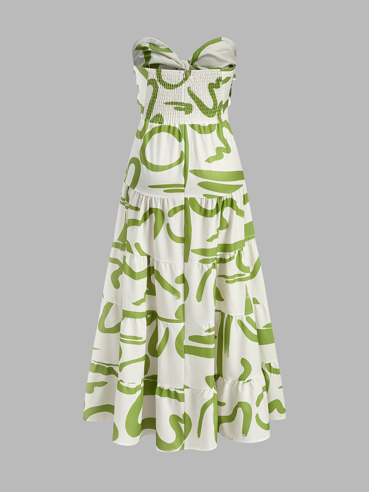 Şık Burgu Ön Sırasız Pliseli Elbise ile Zahmetsiz Zarafet