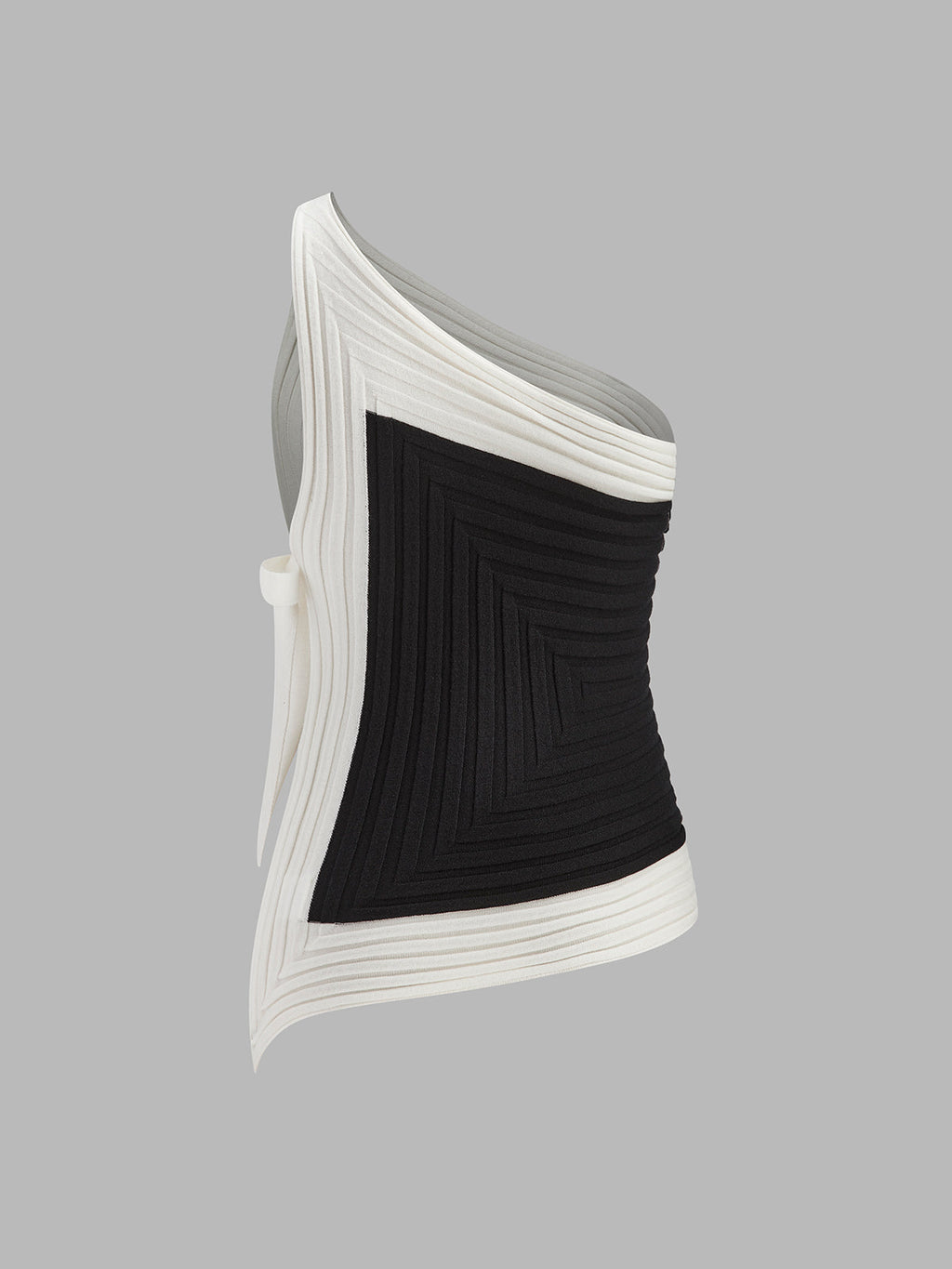 Asymmetric One Shoulder Knit Top — Svelte Chic