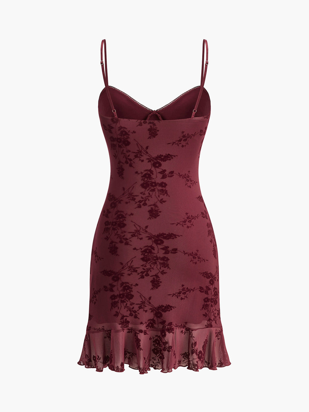 Floral Ruffle Cami Mini Dress — Svelte Chic