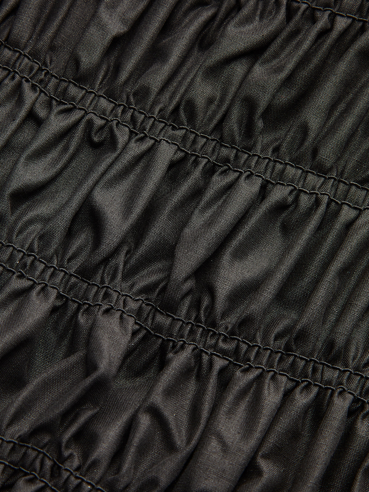 Shirred Bow Detail Mini Dress — Svelte Chic