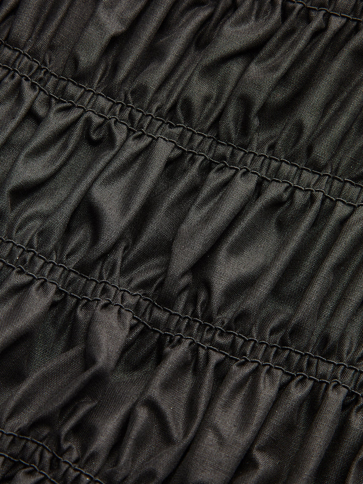 Şık Bağcıklı Trendy Şirret Elbise