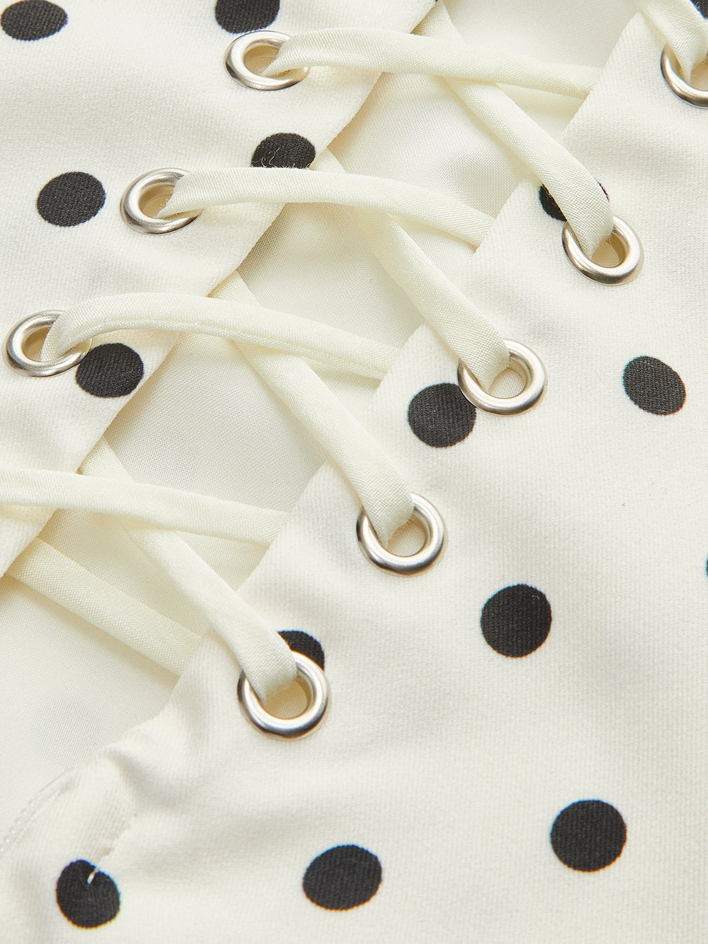Polka Dot Square Neck Mini Dress — Svelte Chic