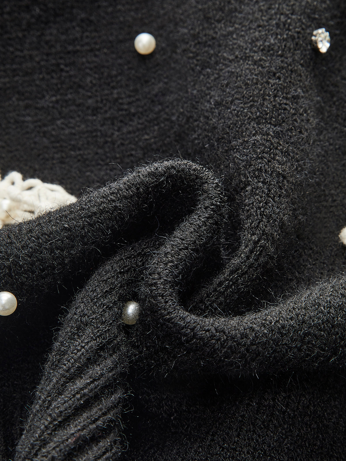 Floral Button Back Knit Vest — Svelte Chic