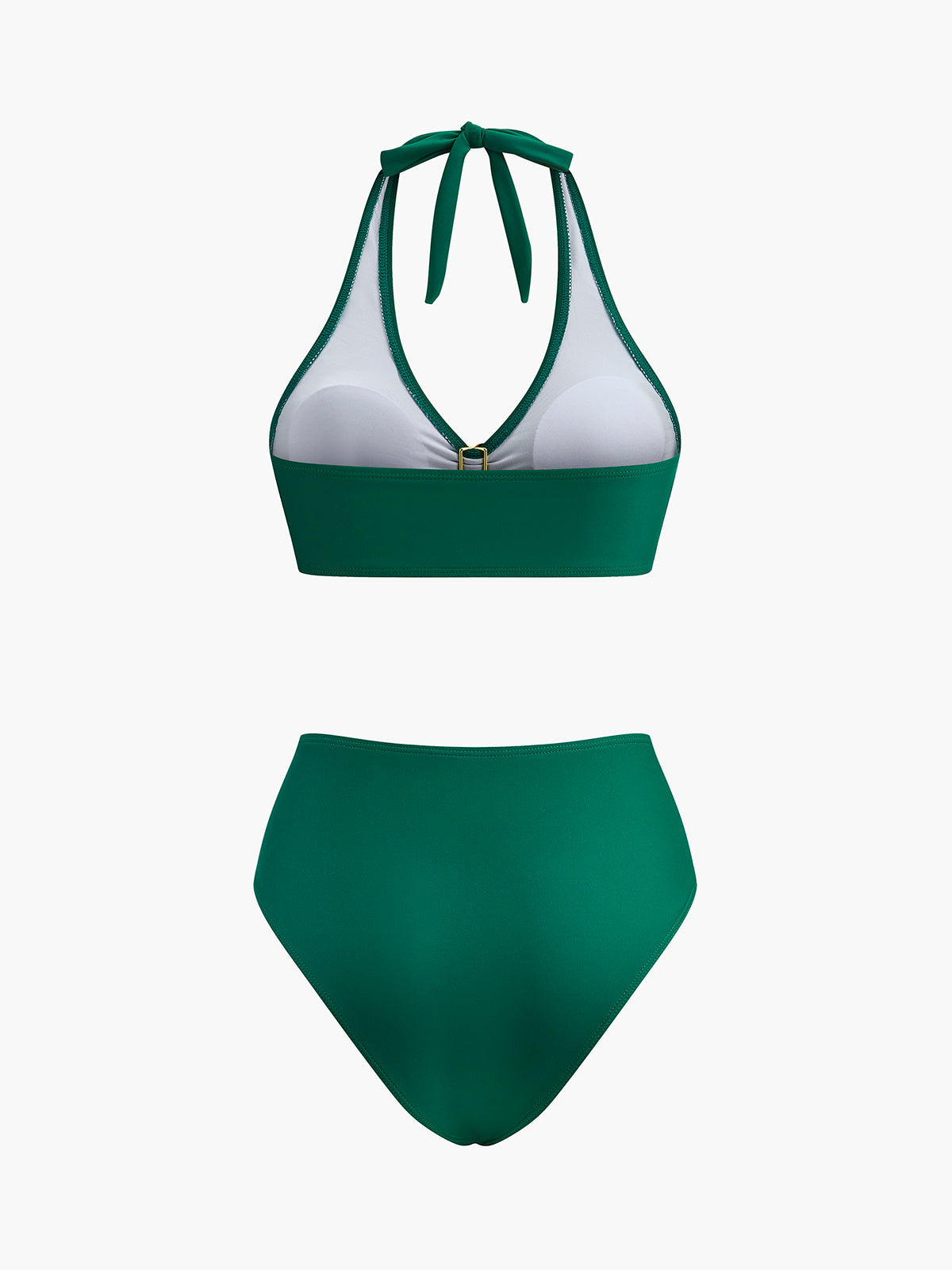 Metal Flower Halter Bikini Set — Svelte Chic