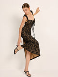 Zaria Lace Maxi Dress in Black — Svelte Chic