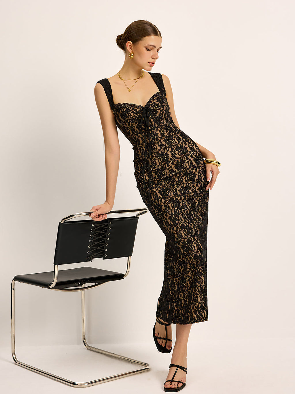 Zaria Lace Maxi Dress — Svelte Chic