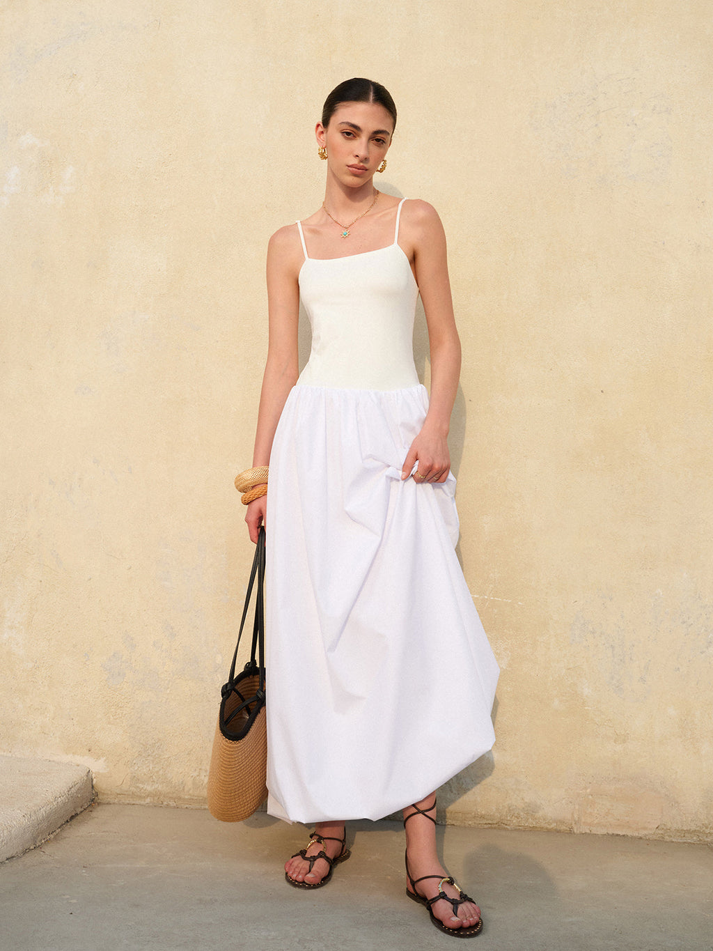 Bubble Hem Cami Maxi Dress — Svelte Chic