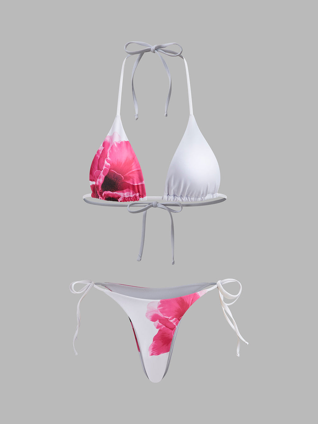 Floral Bikini Set with Semi-Sheer Skirt — Svelte Chic
