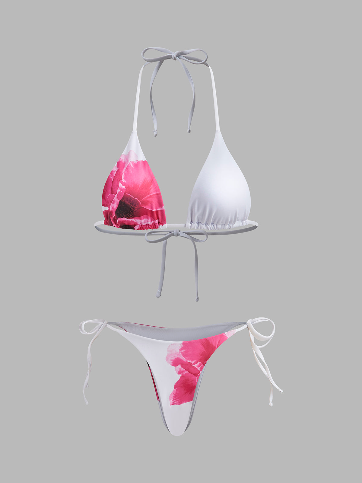 Floral Bikini Set with Semi-Sheer Skirt — Svelte Chic