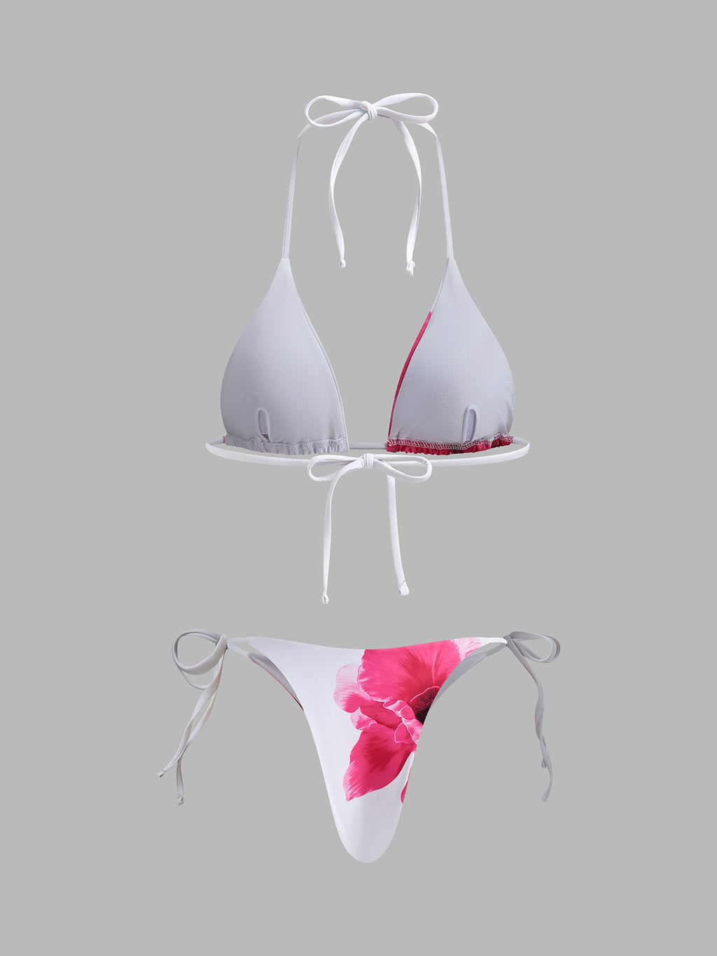 Floral Bikini Set with Semi-Sheer Skirt — Svelte Chic