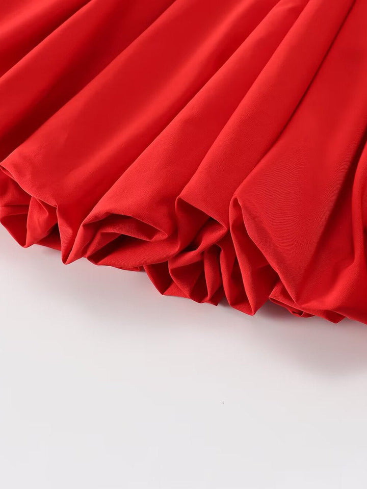 Şık Plise Askılı Elbise