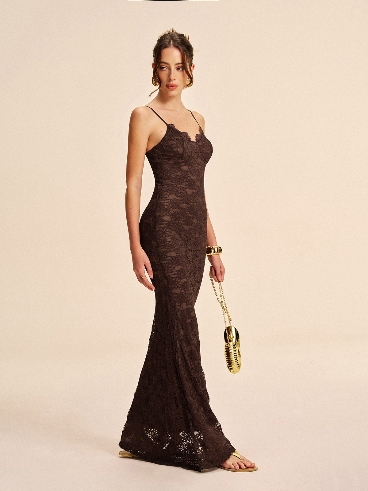 Lace Cami Maxi Dress — Svelte Chic