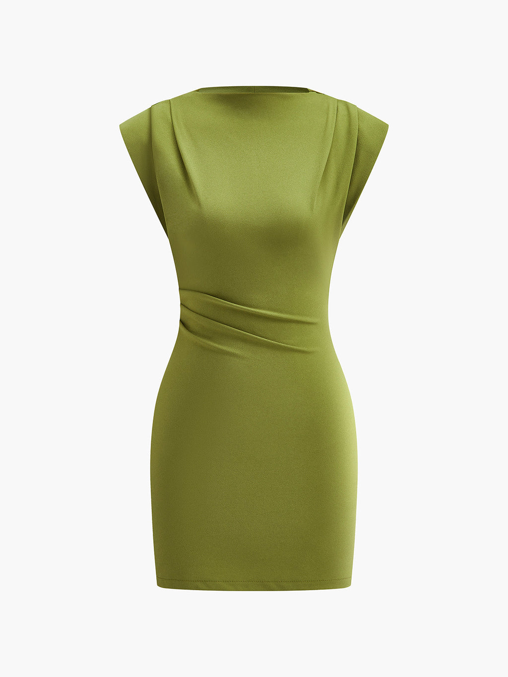Pleated Short Sleeve Jersey Dress — Svelte Chic
