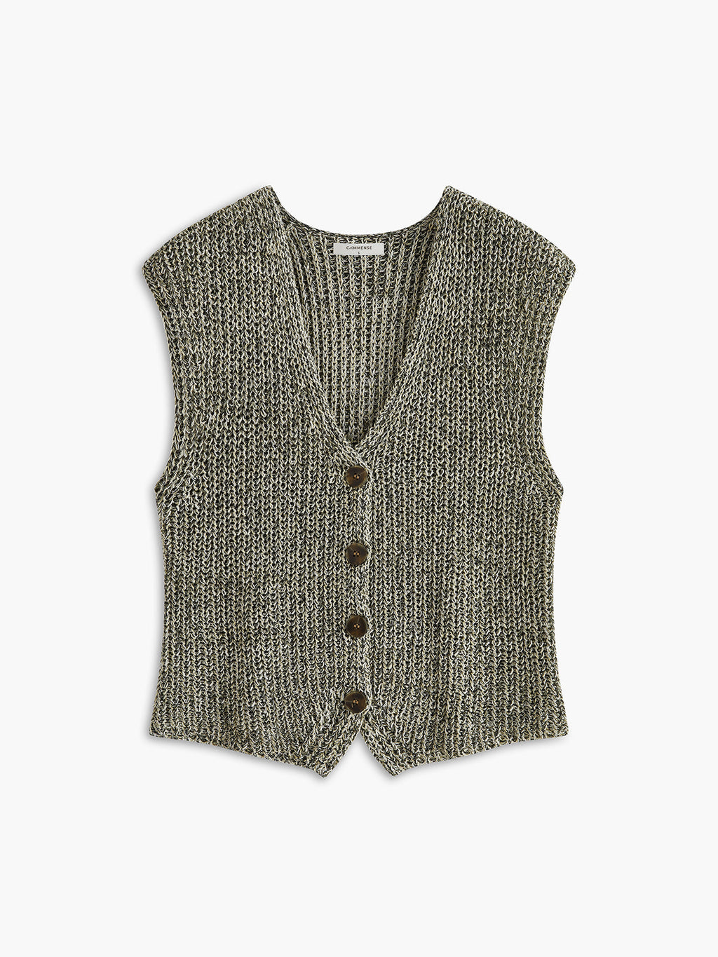 Knit Button Down Vest — Svelte Chic