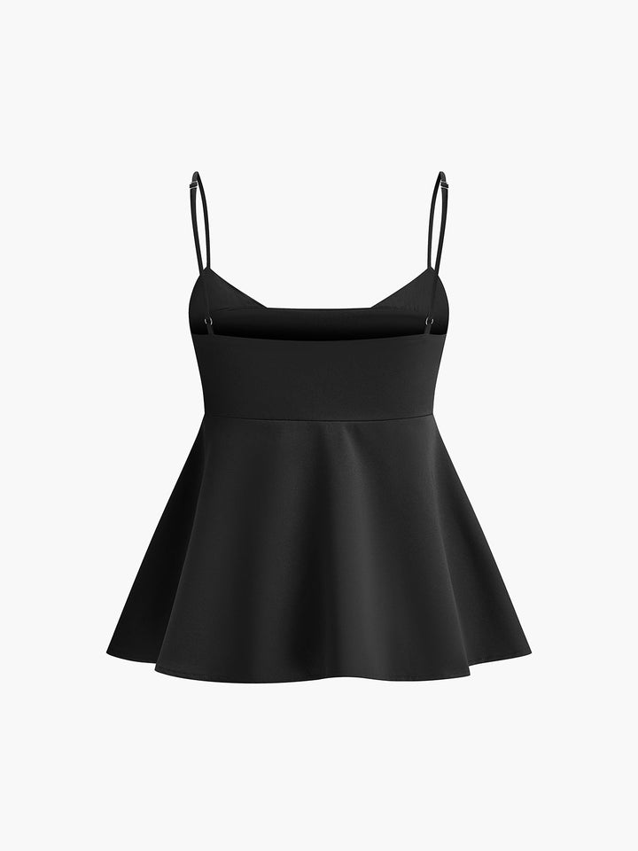 Şık Spagetti Askılı Sıfır Kol Bluz