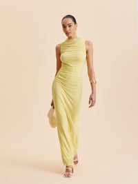 Елегантна мрежеста рокля с детайли