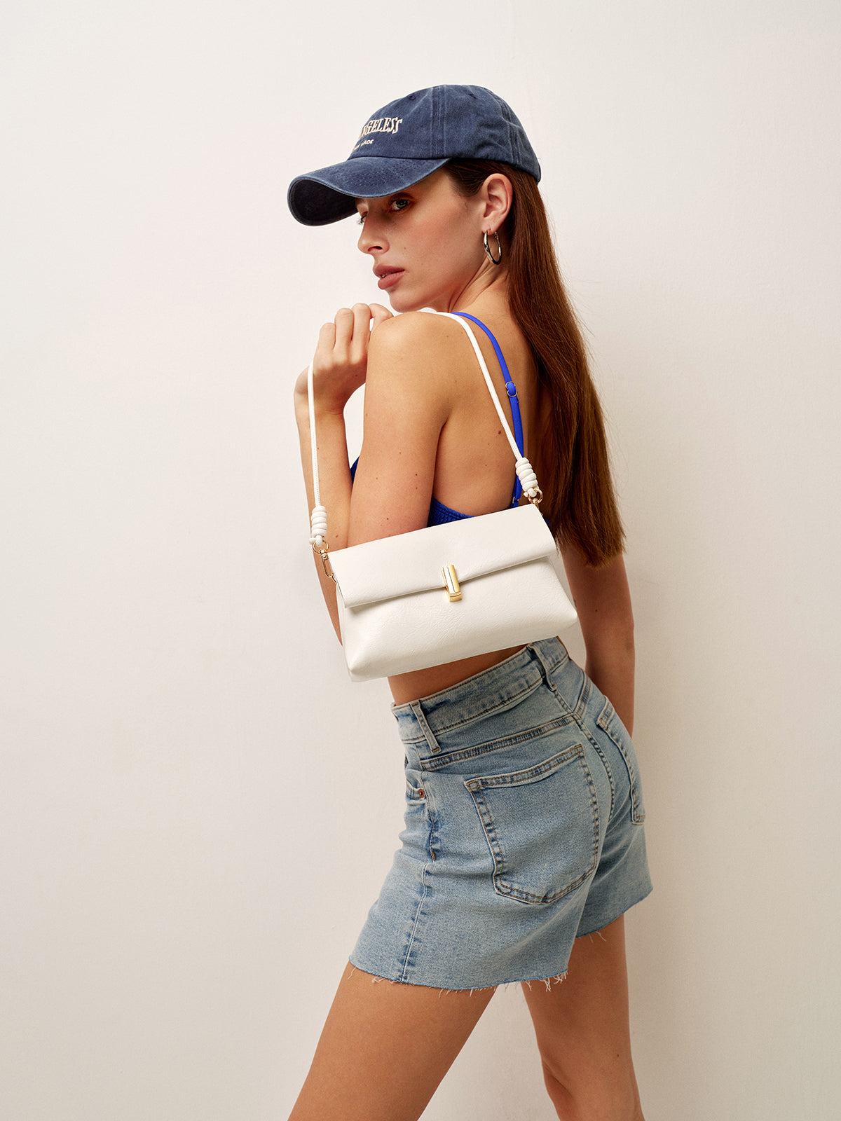 Knot Handle Foldover Shoulder Bag — Svelte Chic
