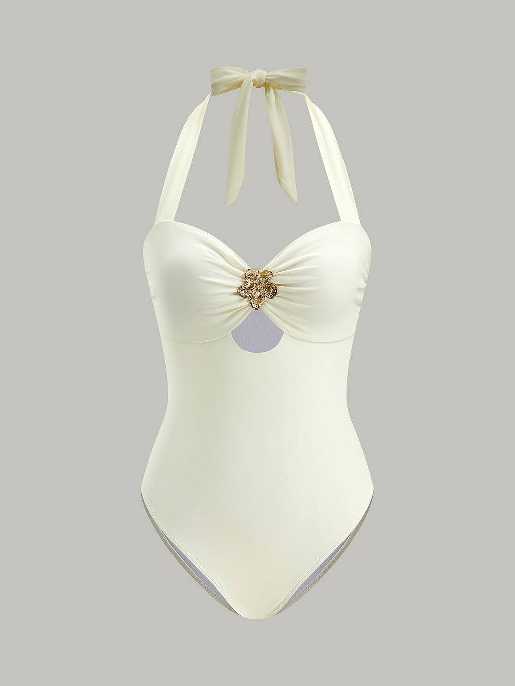 Bow Tie Halter Swimsuit — Svelte Chic