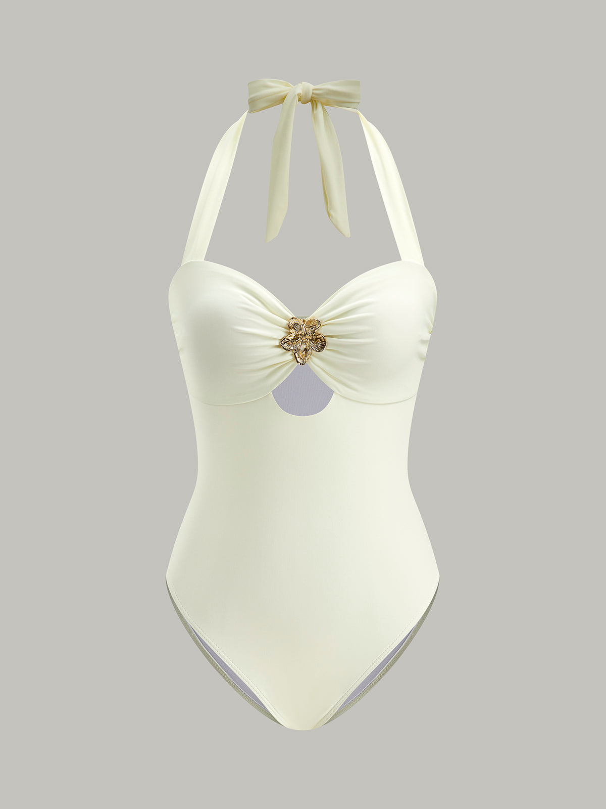 Bow Tie Halter Swimsuit — Svelte Chic