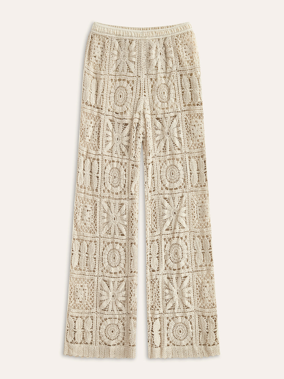 Şık Yarı Şeffaf Yüksek Konforlu Orta Bel Pantolonlar