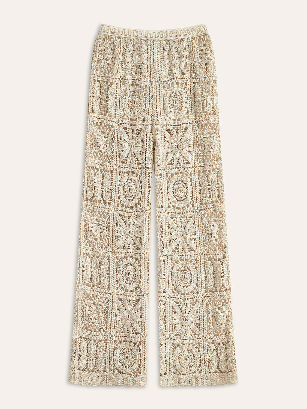 Semi-Sheer Elastic Waist Trousers — Svelte Chic