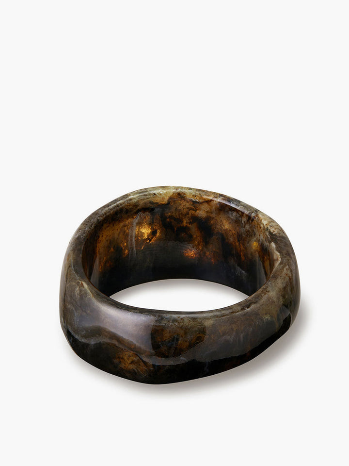 Şık Vintage Tarzı Şeffaf Reçineli Bilezik