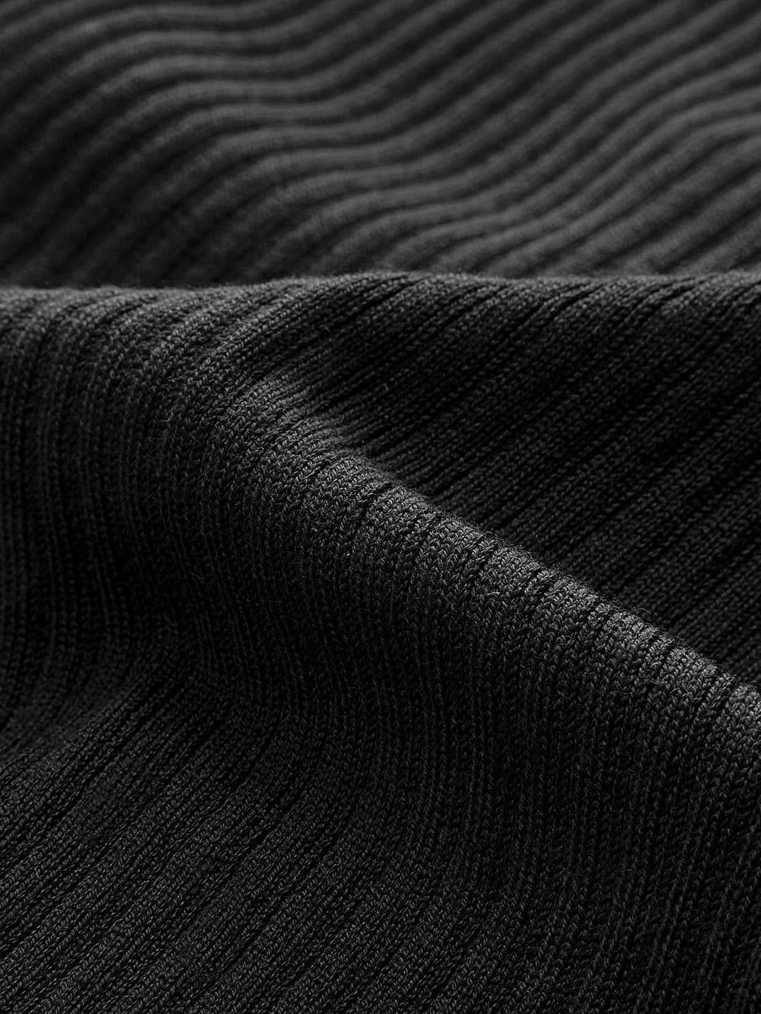 Şık Yarı Şeffaf Ribana Triko Bluz